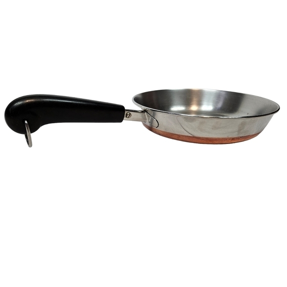 Vintage Revere Ware 9" Copper Clad Bottom Frying Pan Saute Pan - Picture 10 of 10